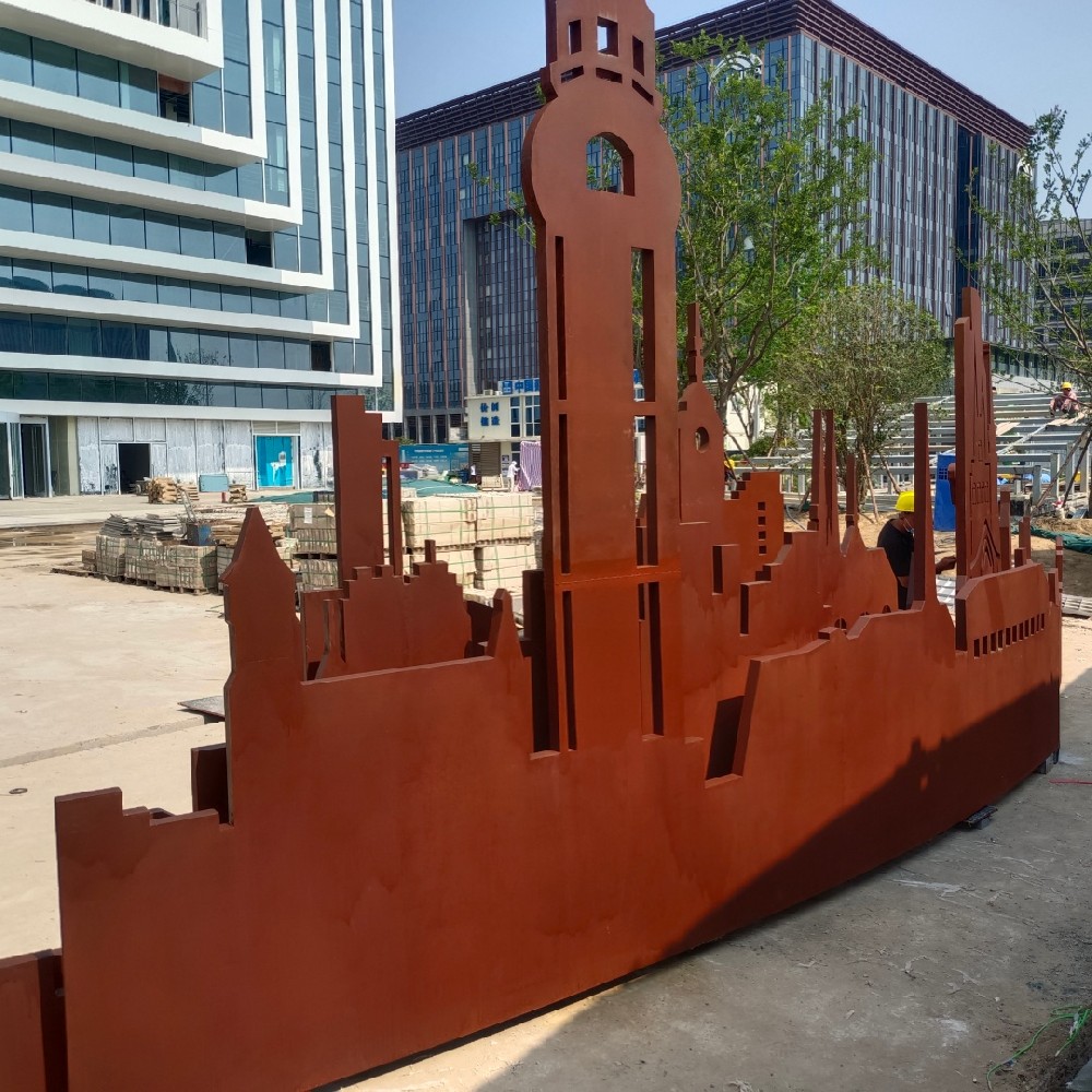 weathering steel sculpture