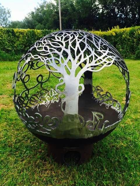 Weather resistant steel brazier
